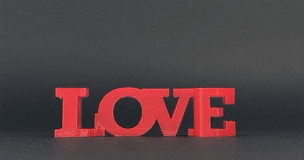 Text Flip - Love Arrow by Master Printer | Download free STL model ...