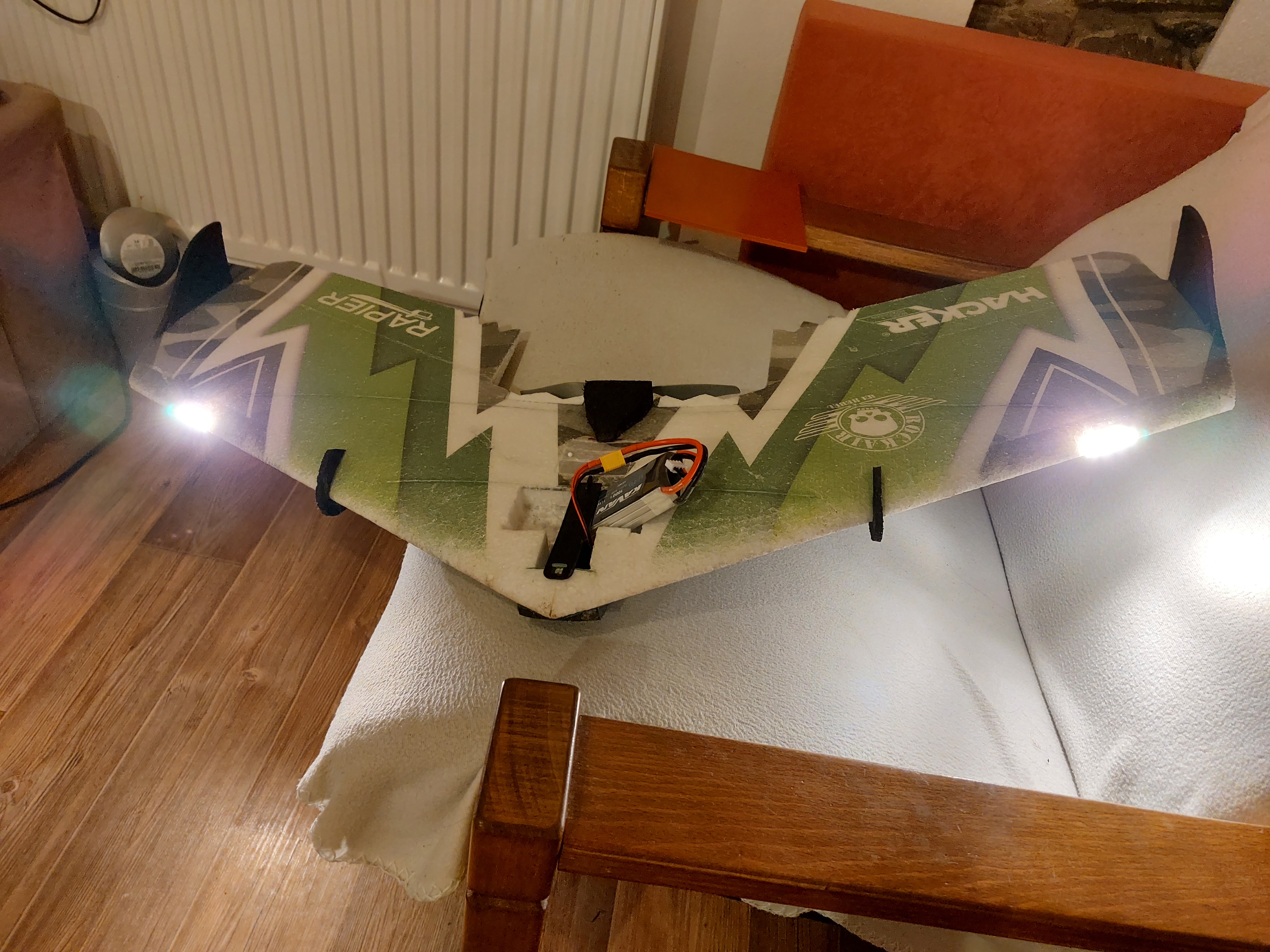 Lights for wing Hacker Rapier 850
