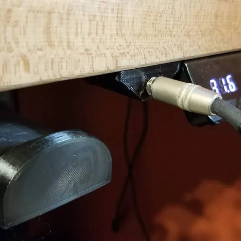 Headphone Audio Jack Extender Under Desk or Wall Mount by