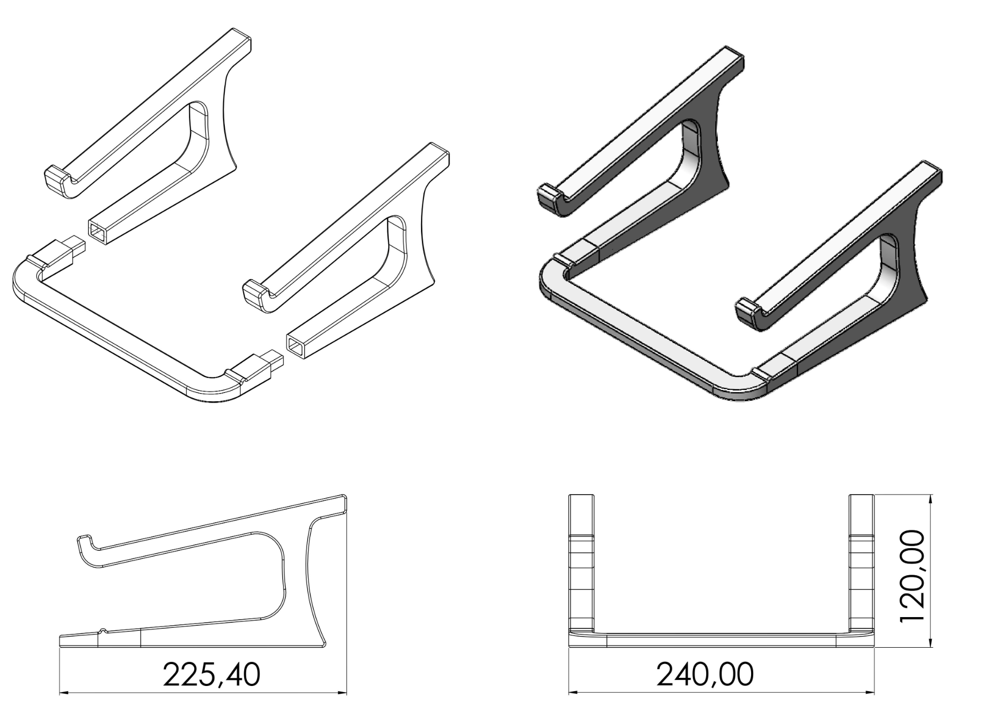 Aesthetic laptop support — thumbnail 2