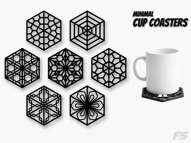 Minimal Cup Coasters
