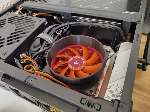 Fractal Ridge | fan duct for 47mm cpu cooler (or any 70mm clearance)