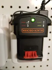 Black & Decker MAX 20V Battery Charger Holder (with 1 pegboard