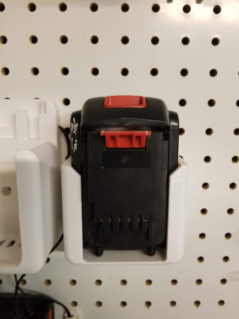 Free 3D file Black and Decker 40v battery charger holder wall