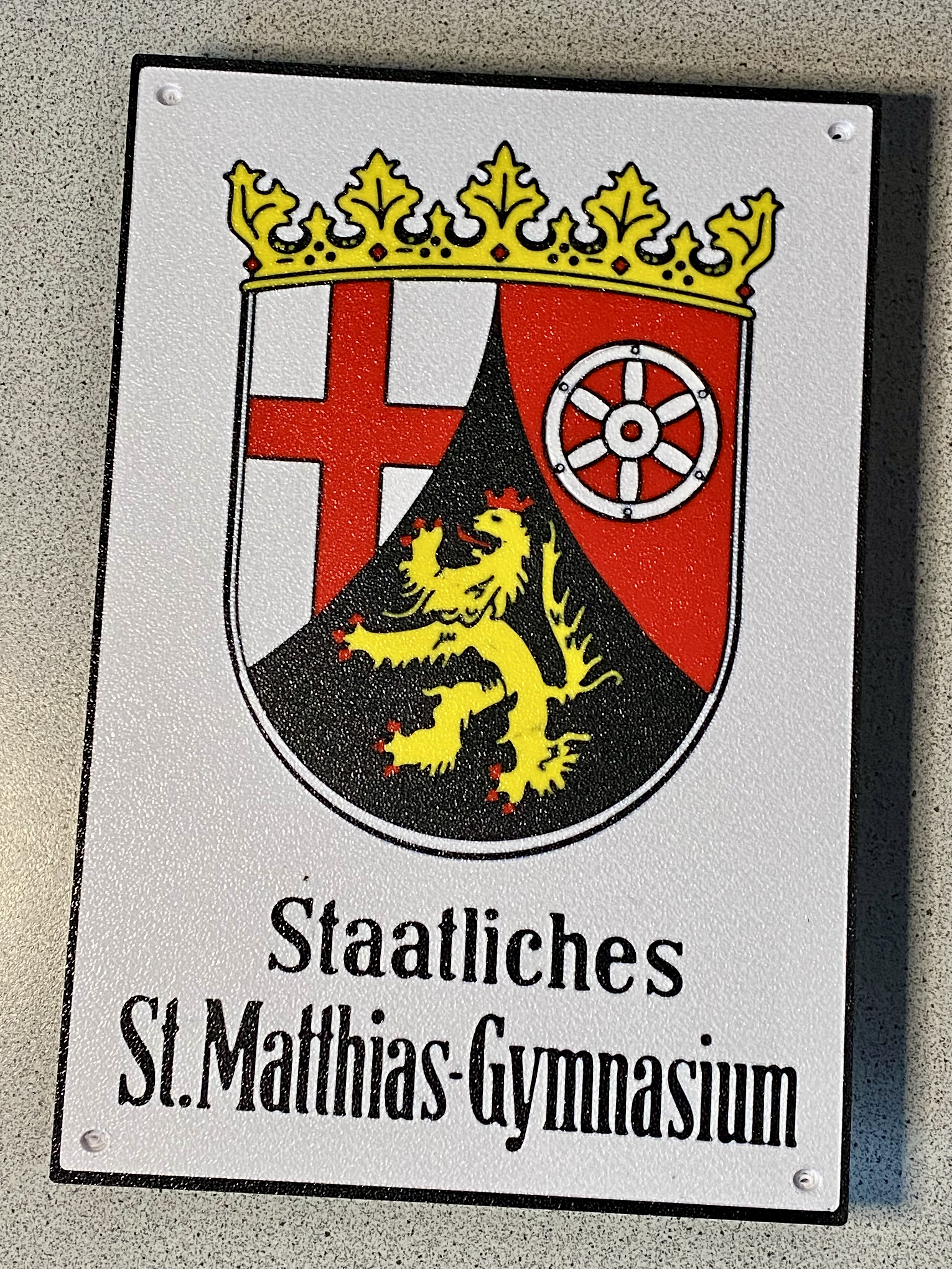Schild Gymnasium Gerolstein (SMG)