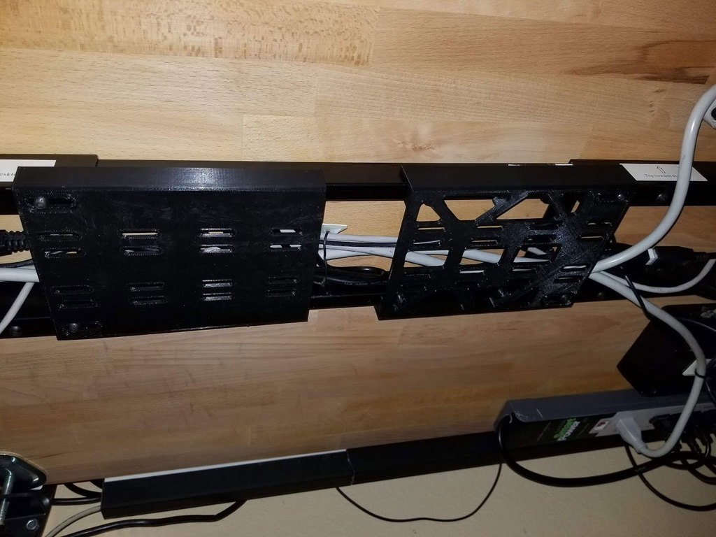 Cable Management Tray for Uplift 900 Adjustable Desk Legs - with STEP file