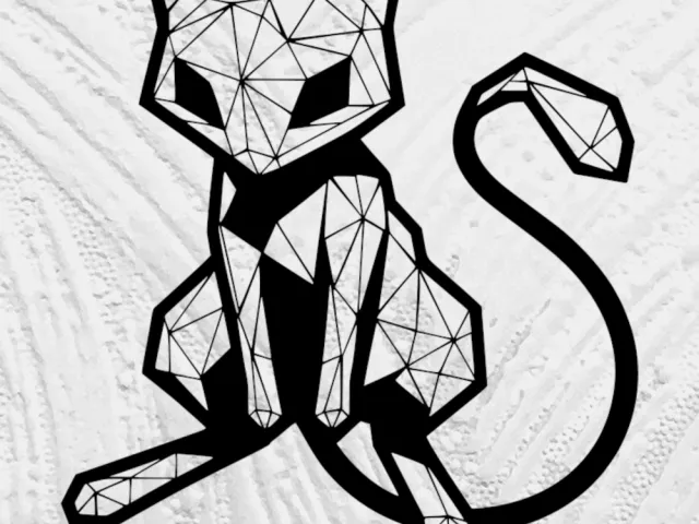 Geometric Low Poly Mew
