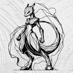 Mewtow Hard Line Art