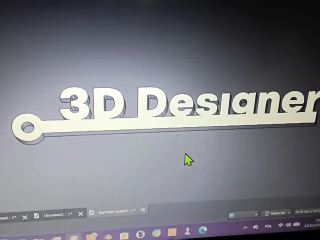 3D designer keychain