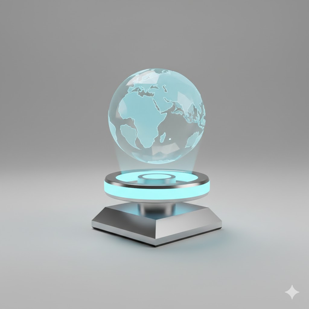 Low Poly Hologram Projector