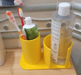 Parametrique holder toothbrush Toothpaste - Porte brosse à dent et dentifrice