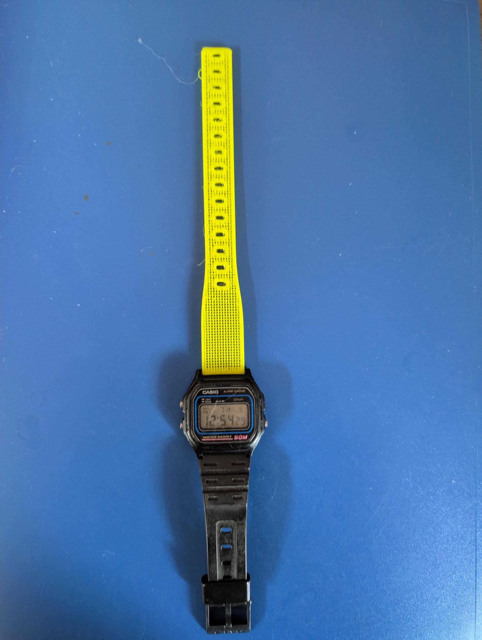 Casio W-59 watch strap longer
