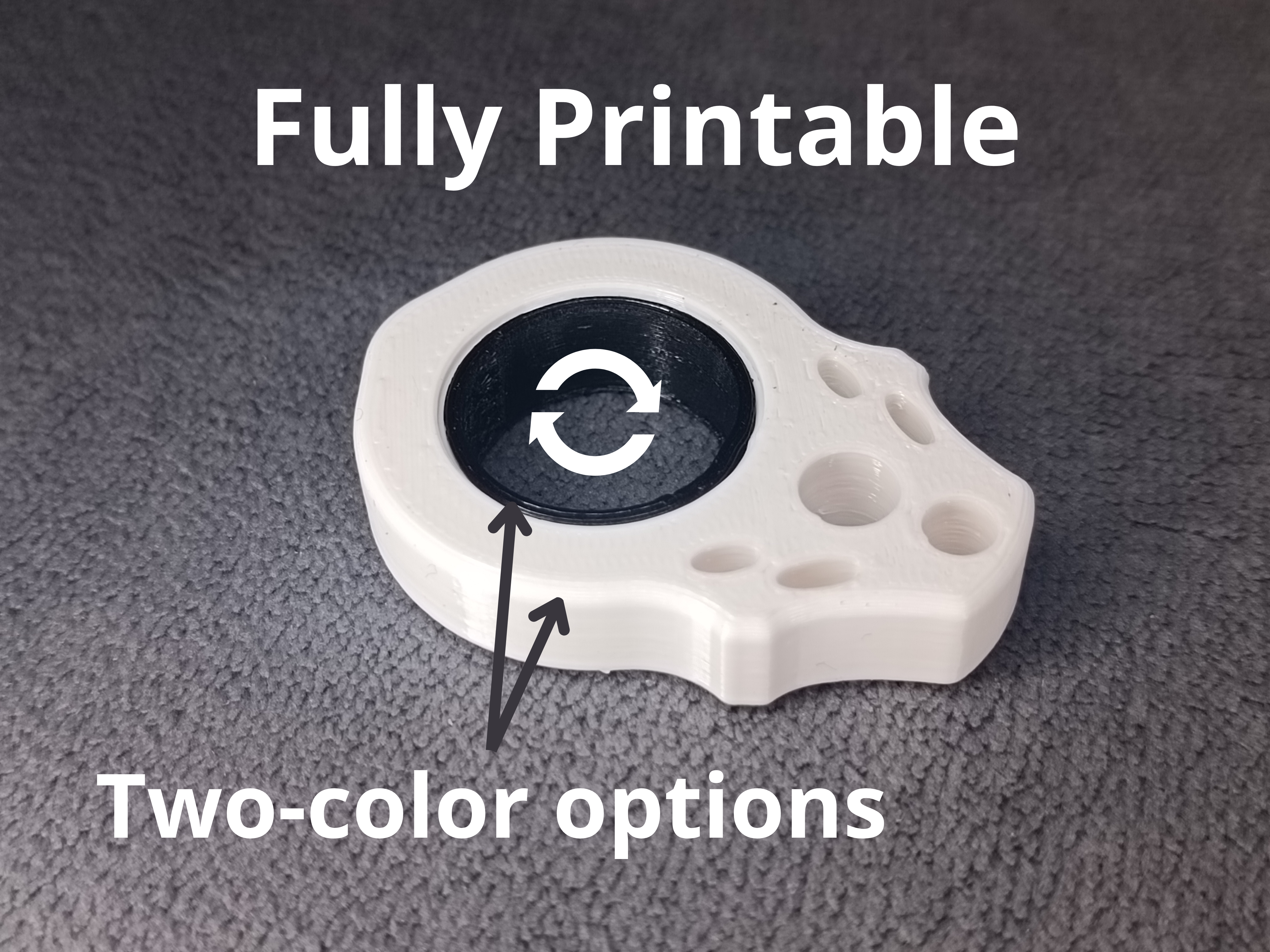 Fully Printable Keychain Spinner