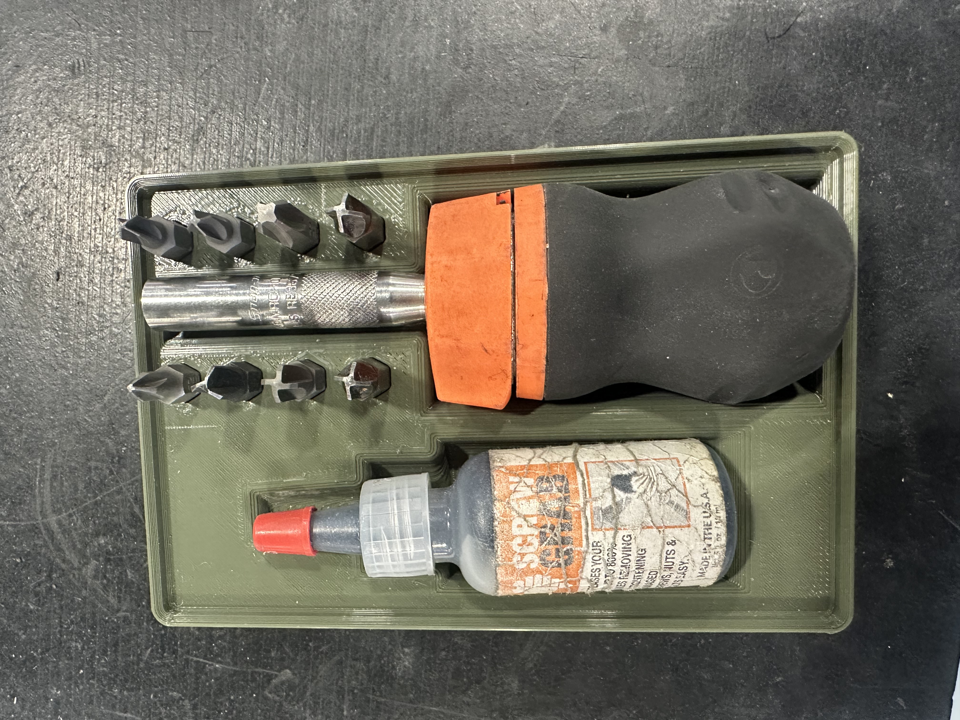 Miniatura 3 do modelo 3D snap-on stubby screw driver - gridfinity