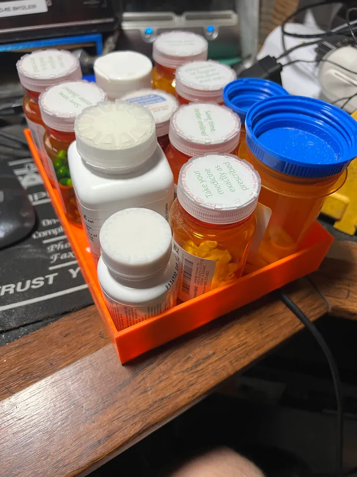 Prescription bottle tray by Mark Twain | Download free STL model ...