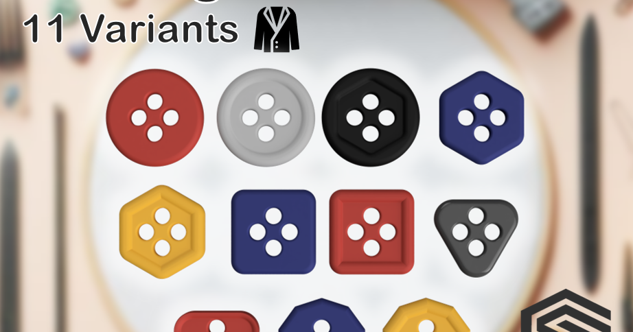 Sewing replacement Buttons (11+ Variants) von UniversalMaker ...