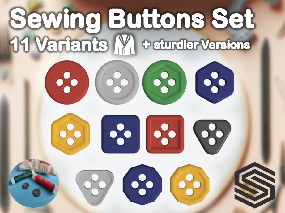 Sewing replacement Buttons (22+ Variants)