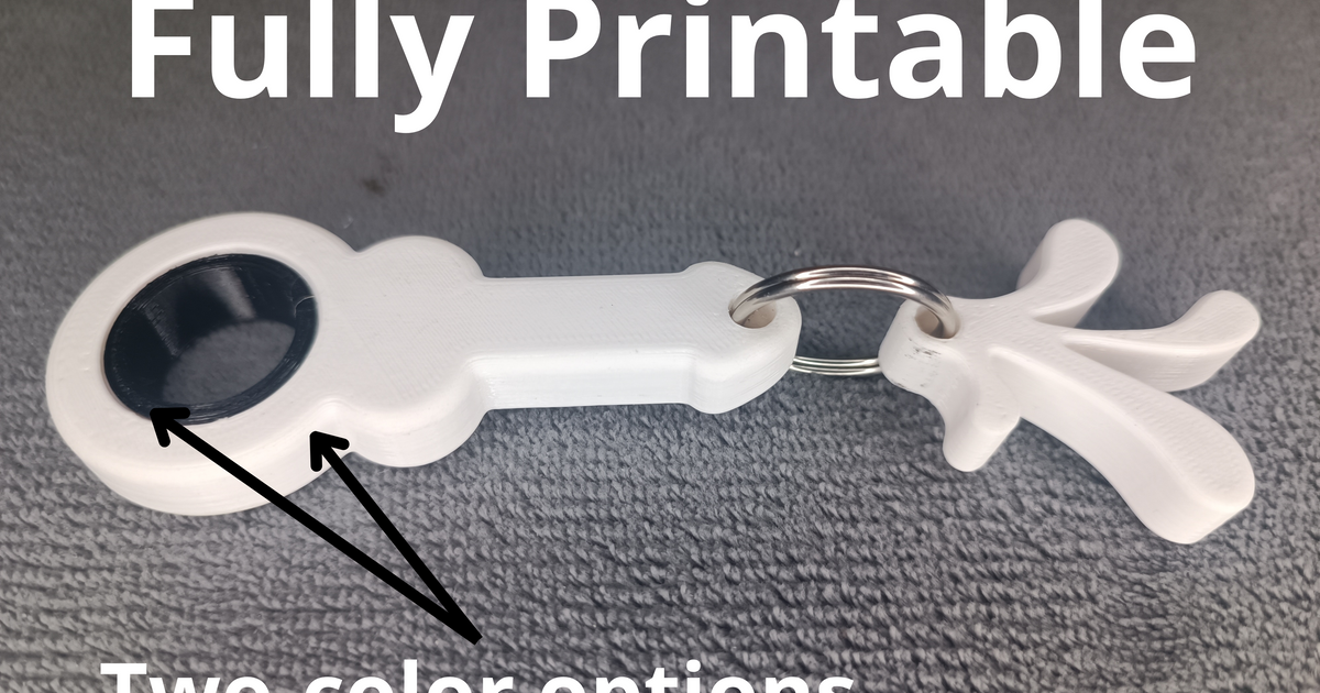 Fully Printable Keychain Spinner Penis by Ts3D | Download free STL model | Printables.com