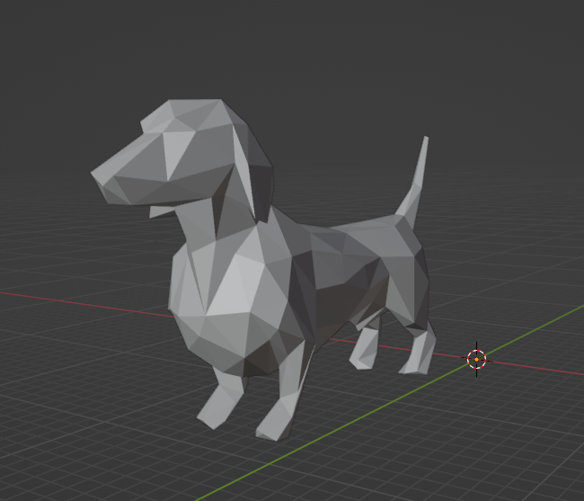 dachshund low poly