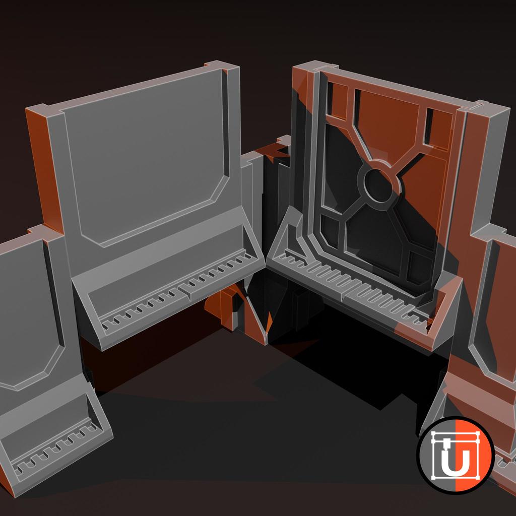 Modular Space Ship Terrain by Udo's 3D World | Download free STL model ...