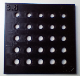 Hole Gauge with 0.05mm steps, 3 different sizes (3.2+ ,4.4+, 5.6+)