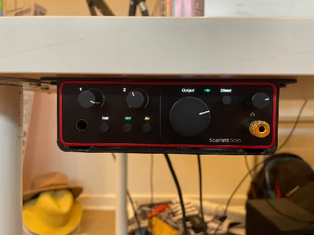 Focusrite Scarlett Solo Gen 4 Under Desk Mount