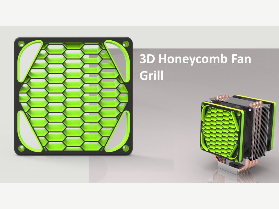 3D Fan grill/cover set