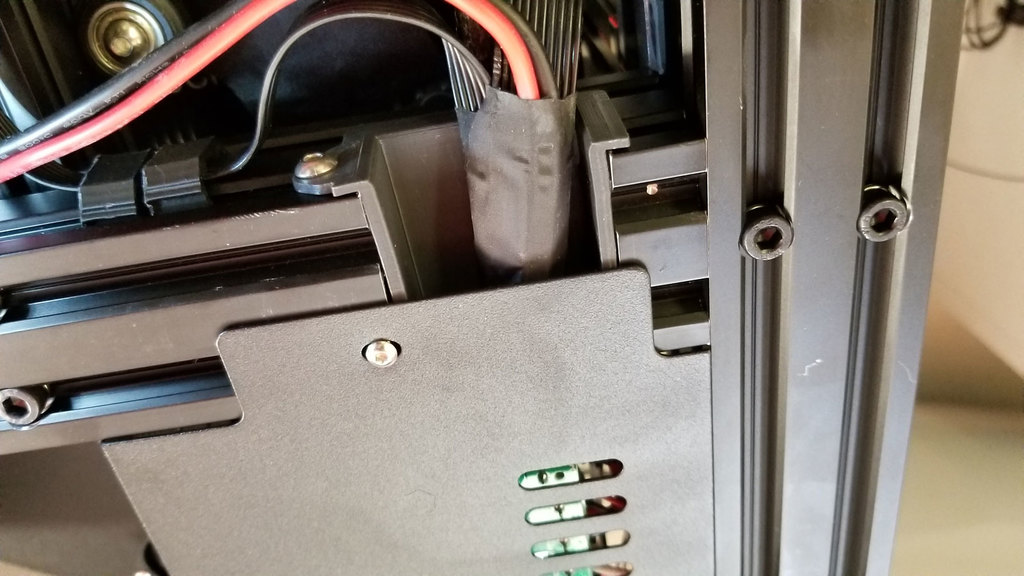 Ender 3 Cable Channel Protective Cover (control box cables channel cover) 40x20mm - Remix with thicker walls