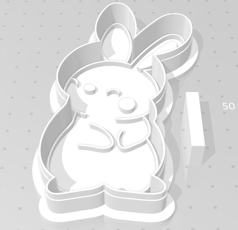Cookie cutter easter rabbit