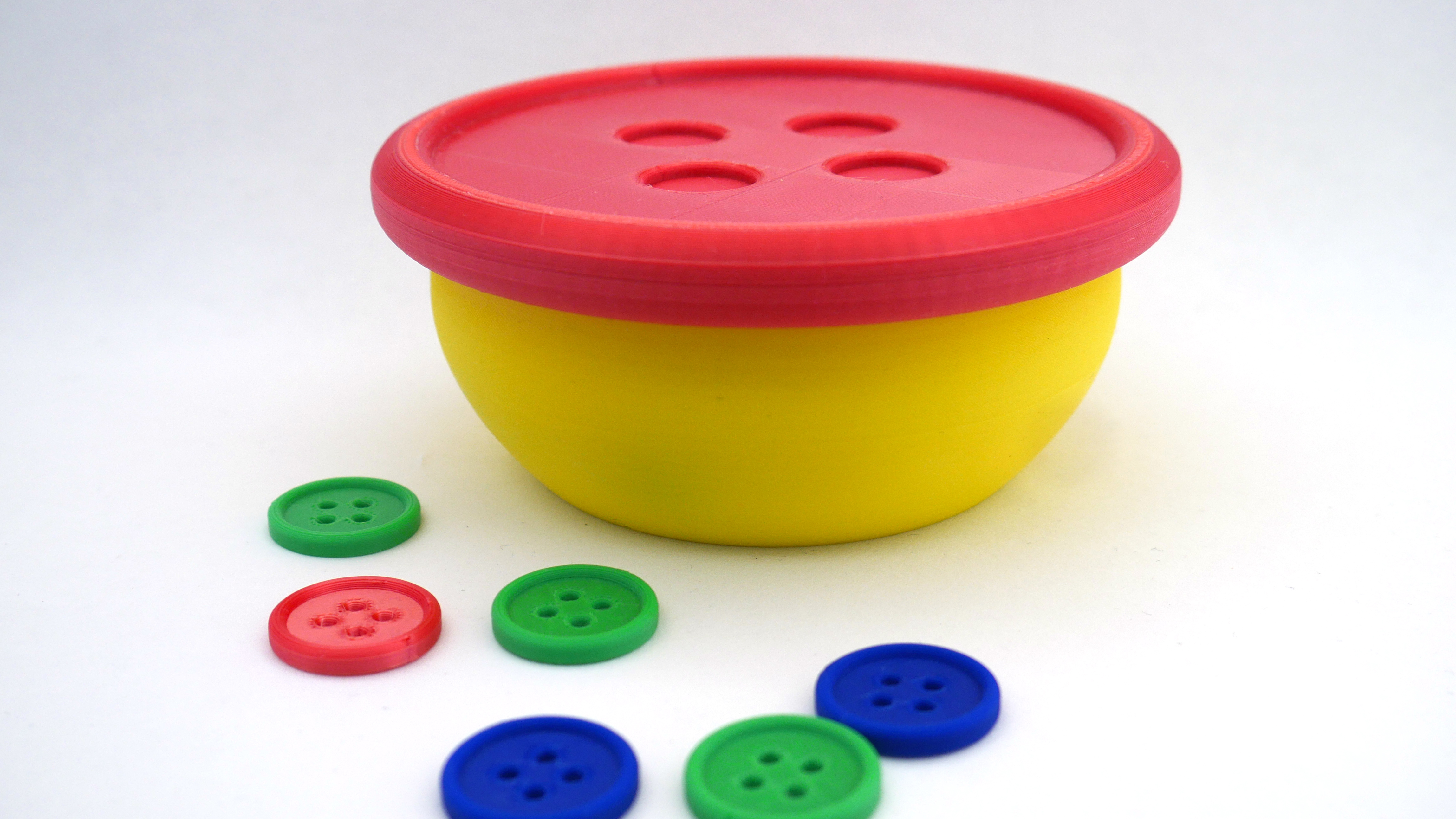Sewing Button Box, Buttons Included !