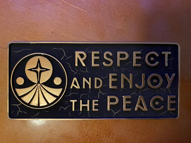 Foundation: Respect and Enjoy the Peace sign