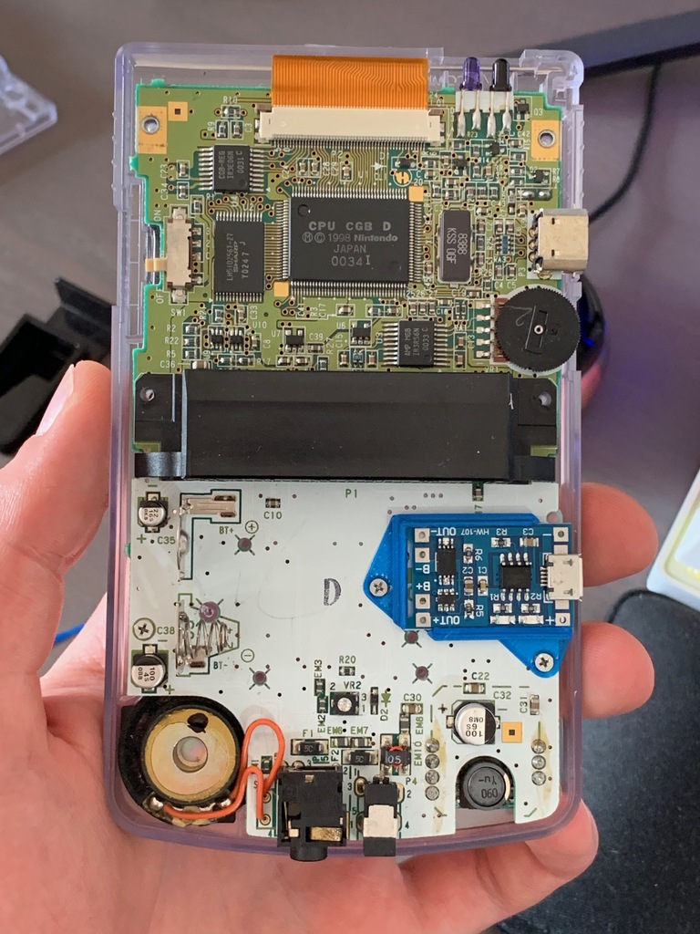 GameBoy Color charging circuit bracket