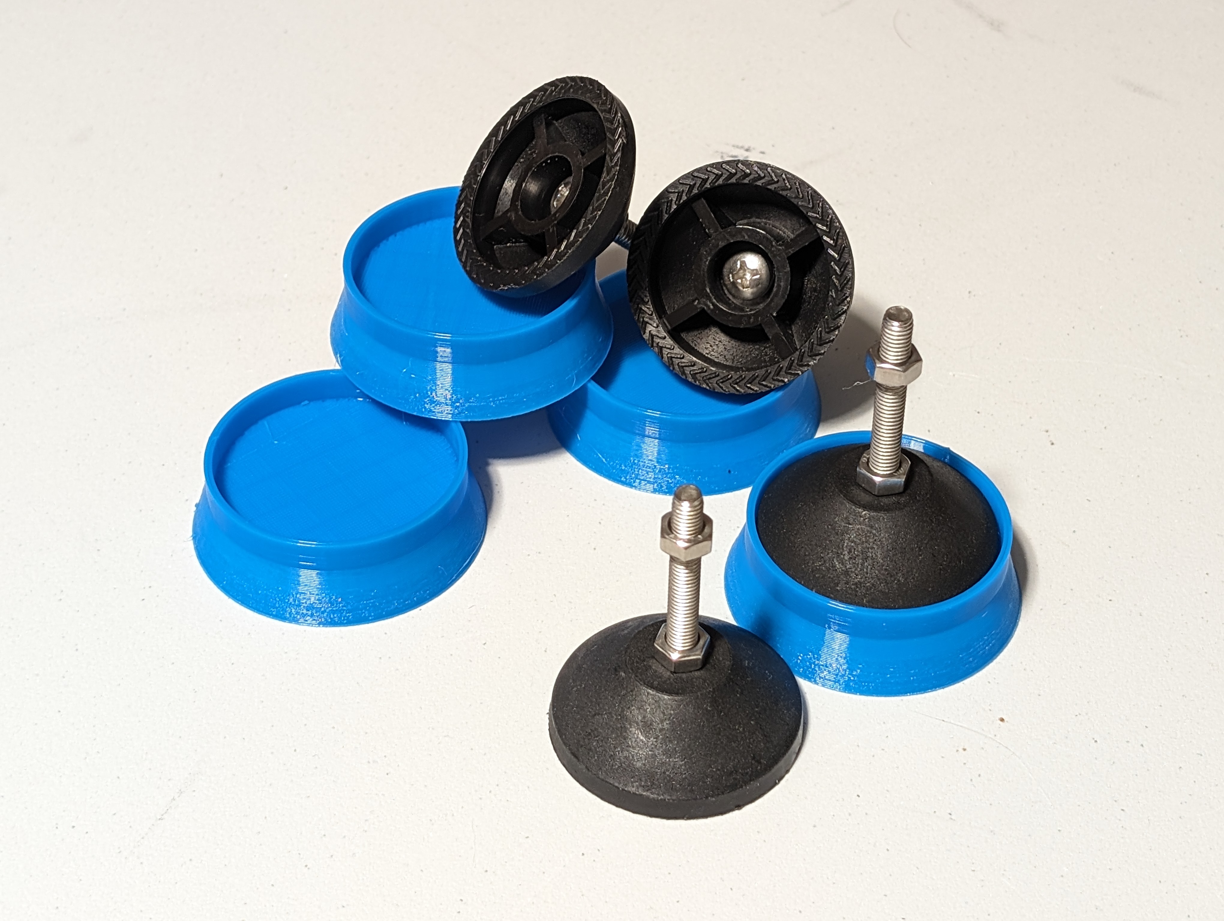 TPU Socks for Hard-Plastic Machine Leveling Feet