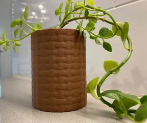 Woven Cylindrical Vase