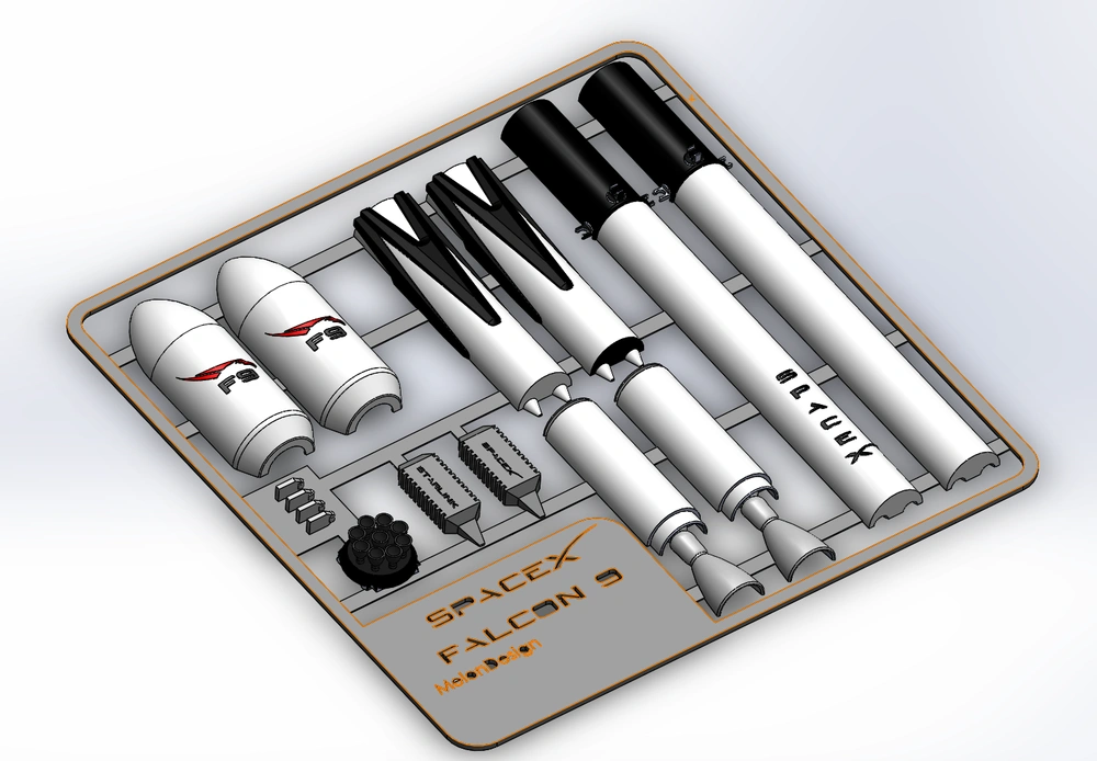 SpaceX Falcon 9 Kit card