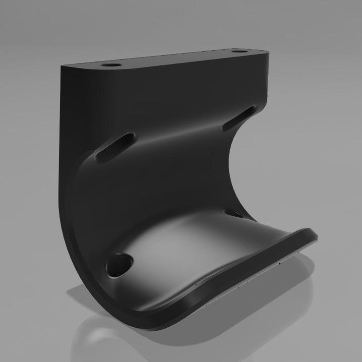 Under desk hook for IKEA ADILS leg