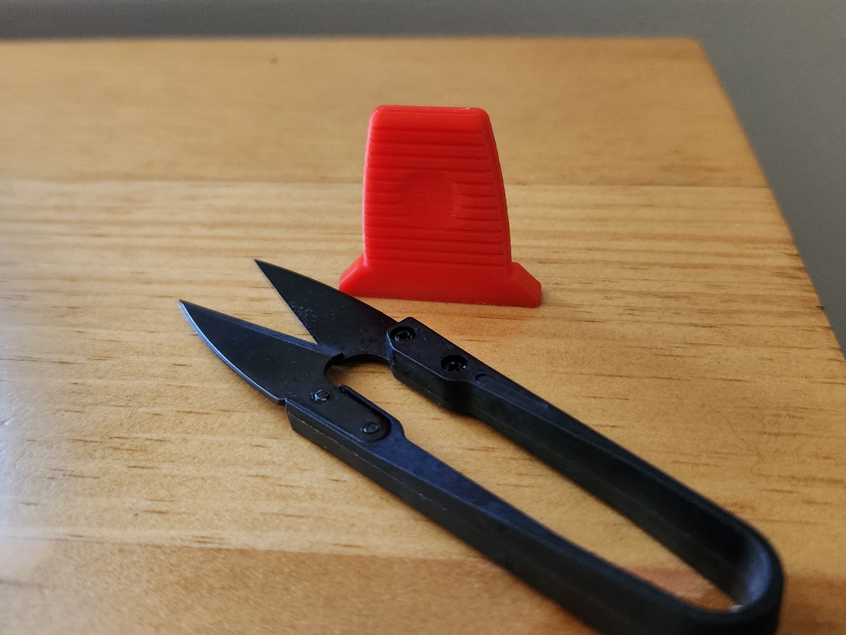 Thread Snips Cover, Improved for One Handed Operation by Epiales