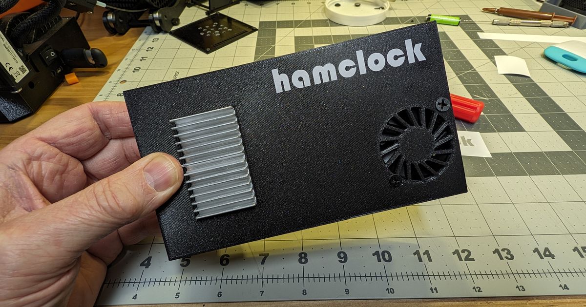 Inovato Quadra Hamclock Case By Ernie Tech Download Free Stl Model