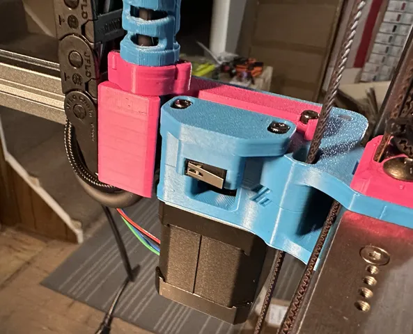 A Drive mount for PUG for Voron 2.4 (compatible with Minsekt Y endstop relocation)