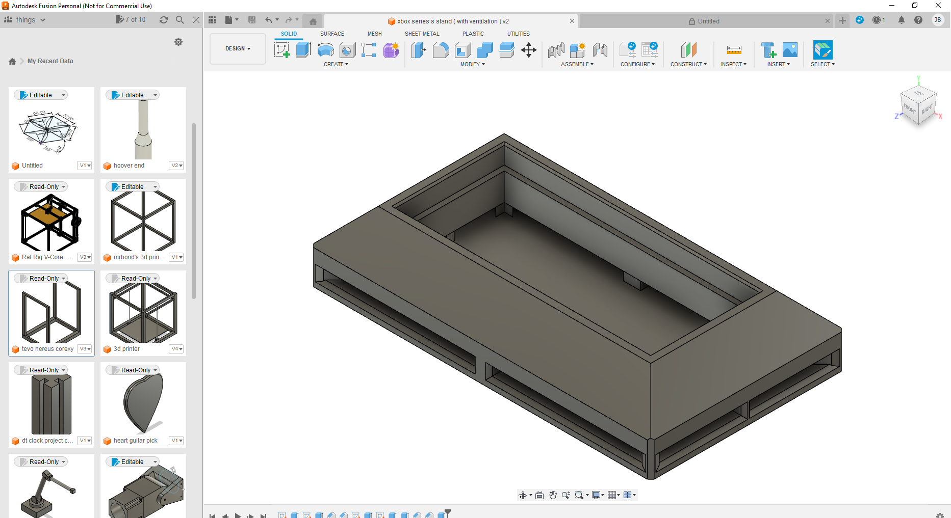 xbox series s stand ( with ventilation )
