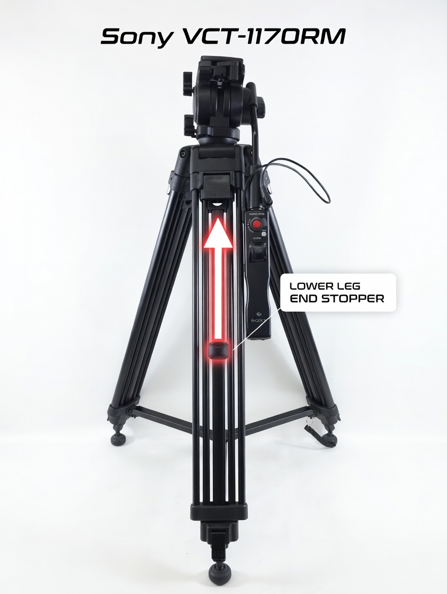 Sony VCT-1170RM Tripod - Lower Leg End Stopper 3D model by Sica