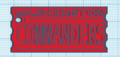 Commanders Key chain