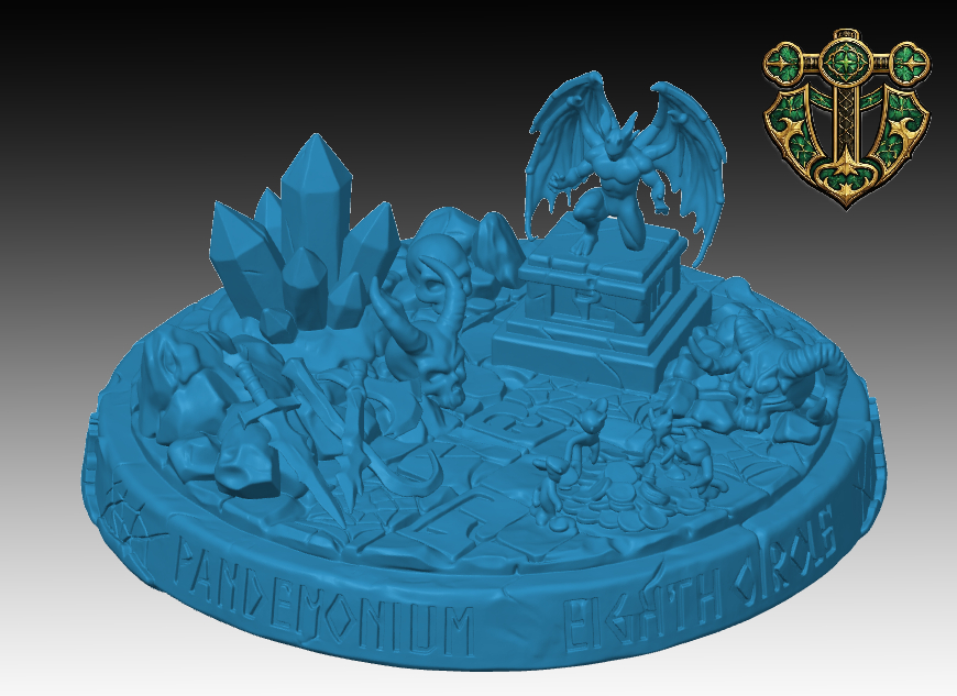Demon Lair Miniature Base