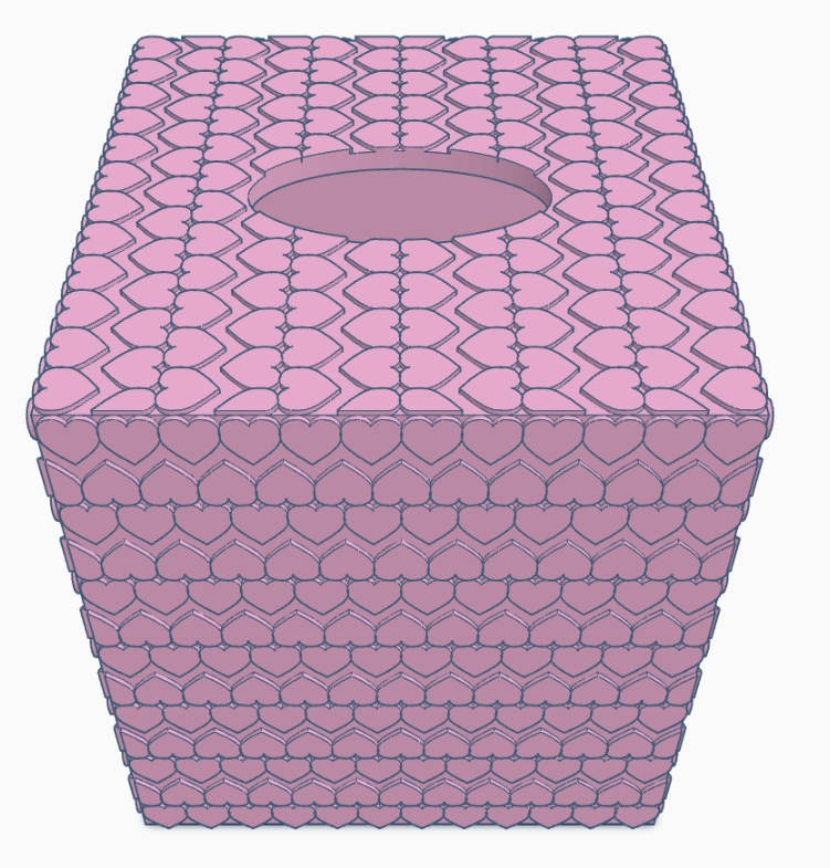 Heart Kleenex Box Cover