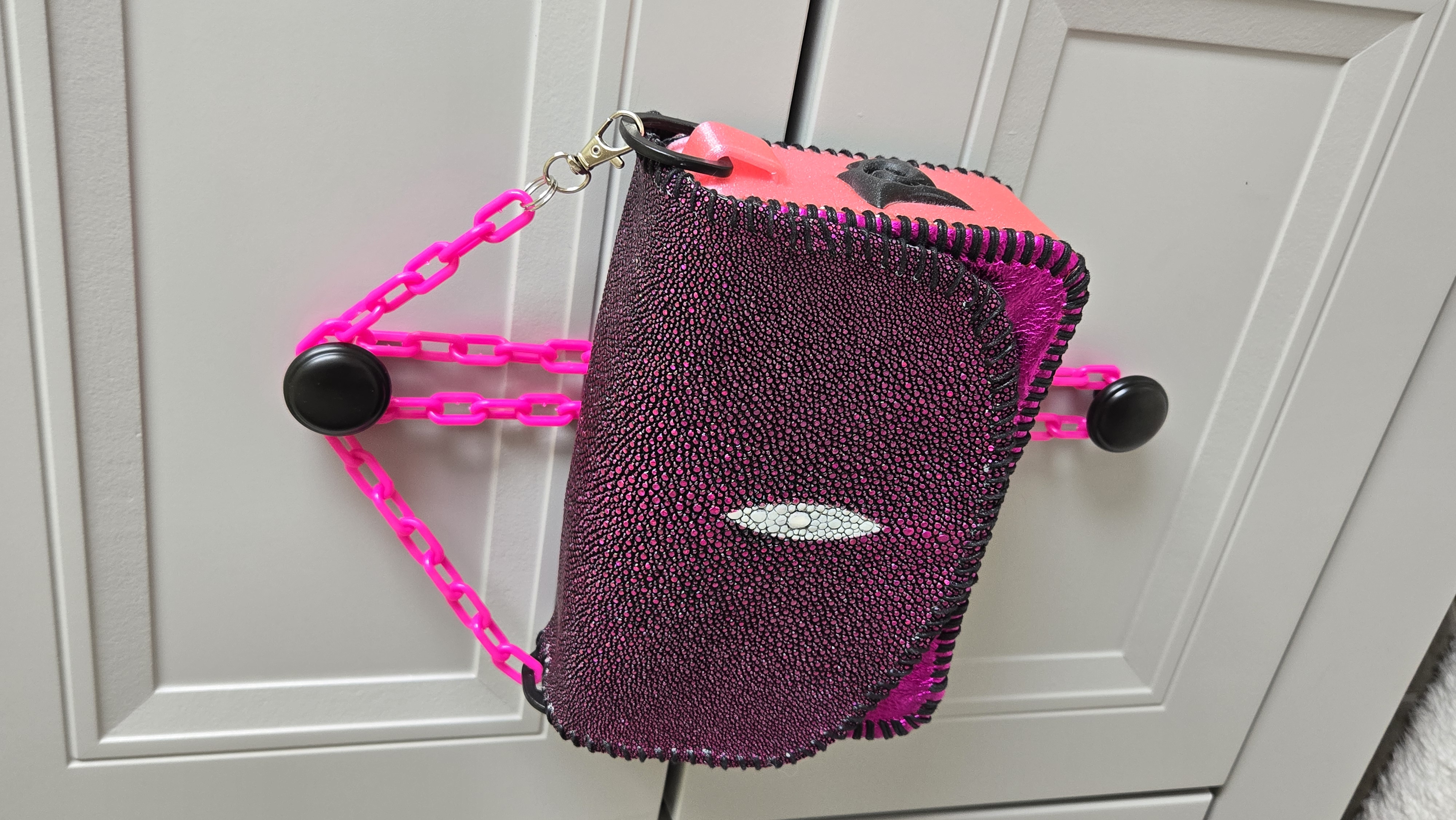 3D Printed and Leather Purse, Handbag or Clutch