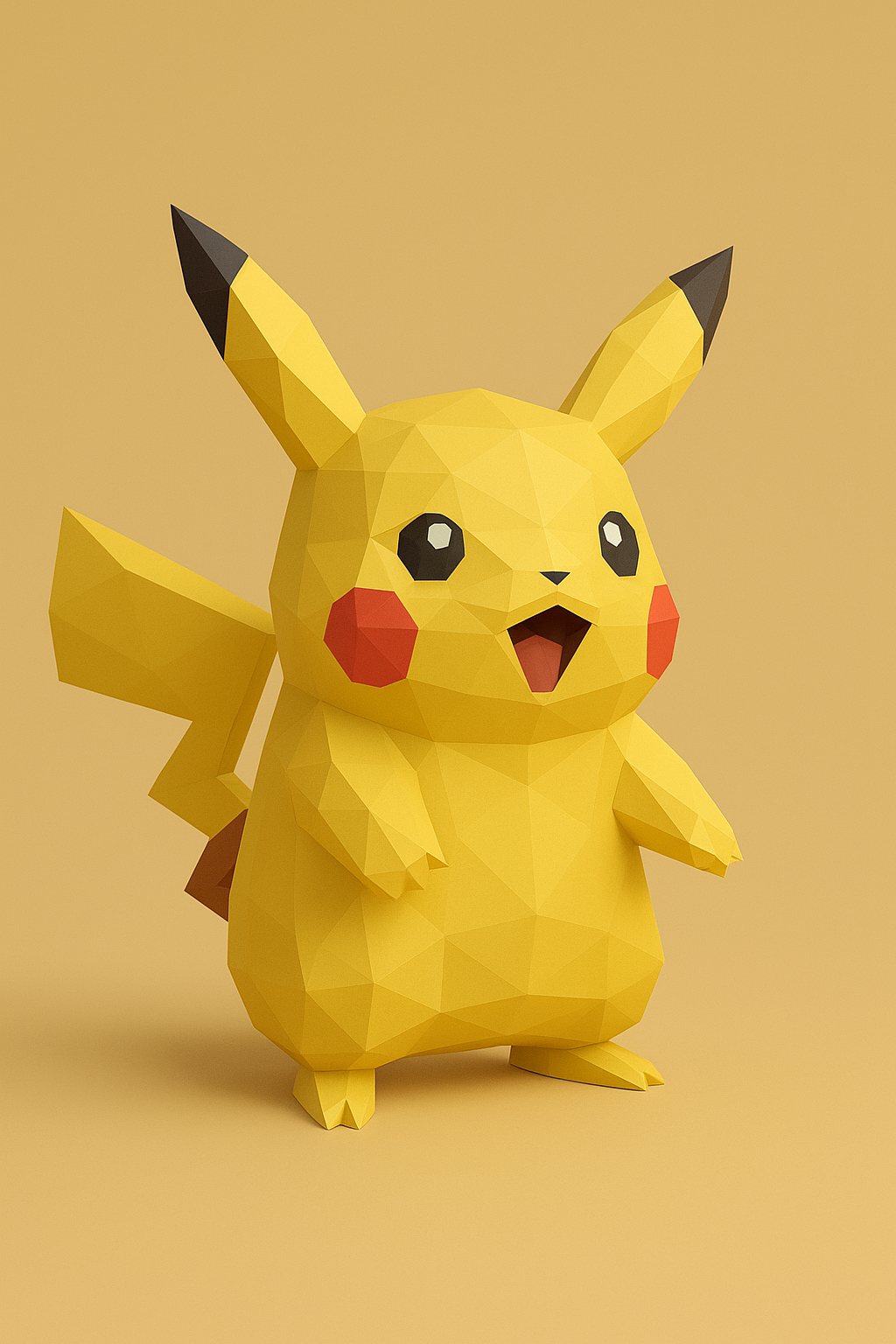 Pikachu – Low Poly 3D Model