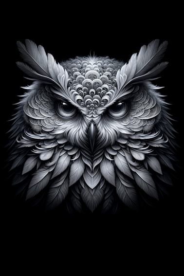 Buba owl  " Filament Painting "