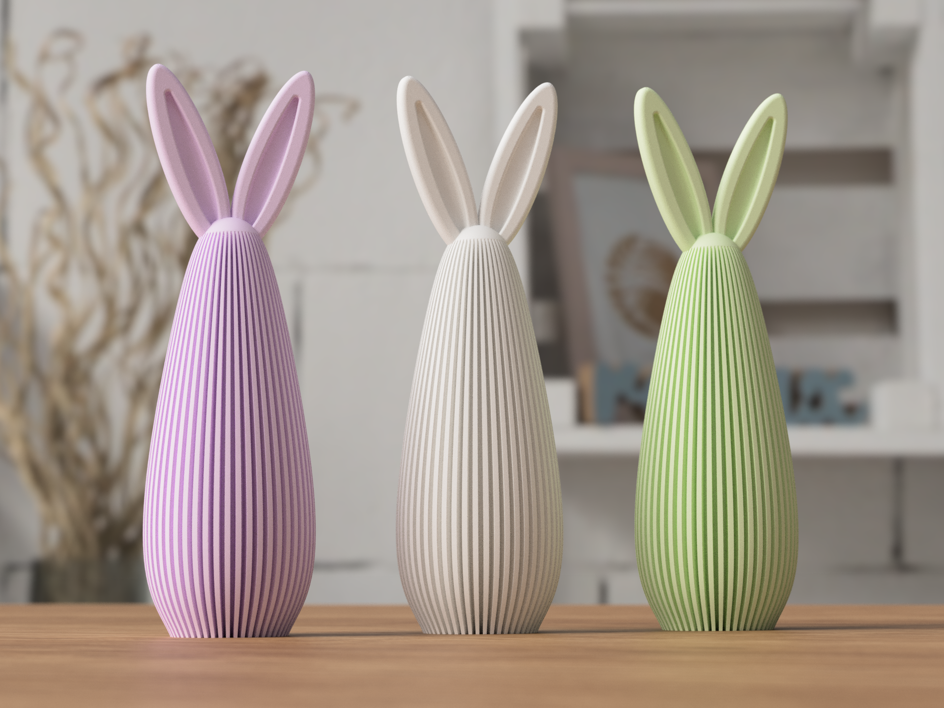 Miniatura 2 do modelo 3D Modern Easter Bunny Decoration