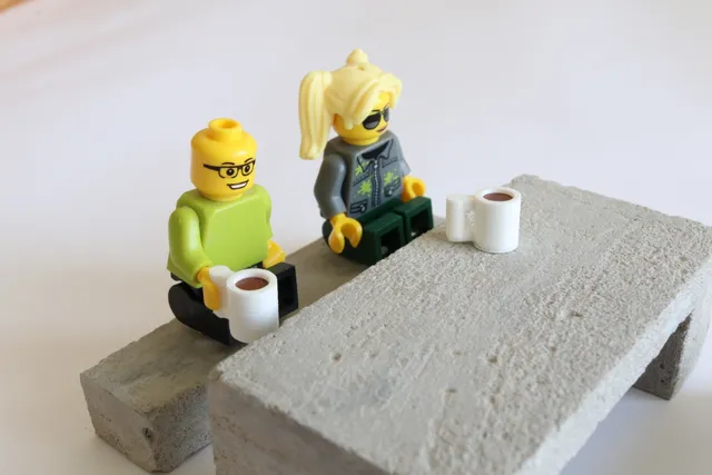 Lego compatible coffee mug and coffee