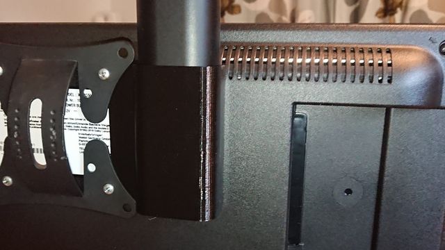 TV Remote holder for VESA 75mm caravan set by JPN_FI, preview from Printables